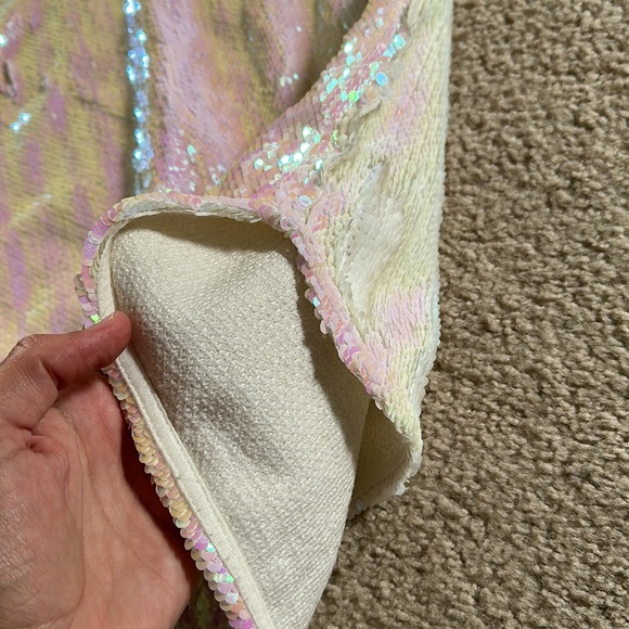 Intimately Free People Iridescent Pink White Sequin Dress - Picture 7 of 11